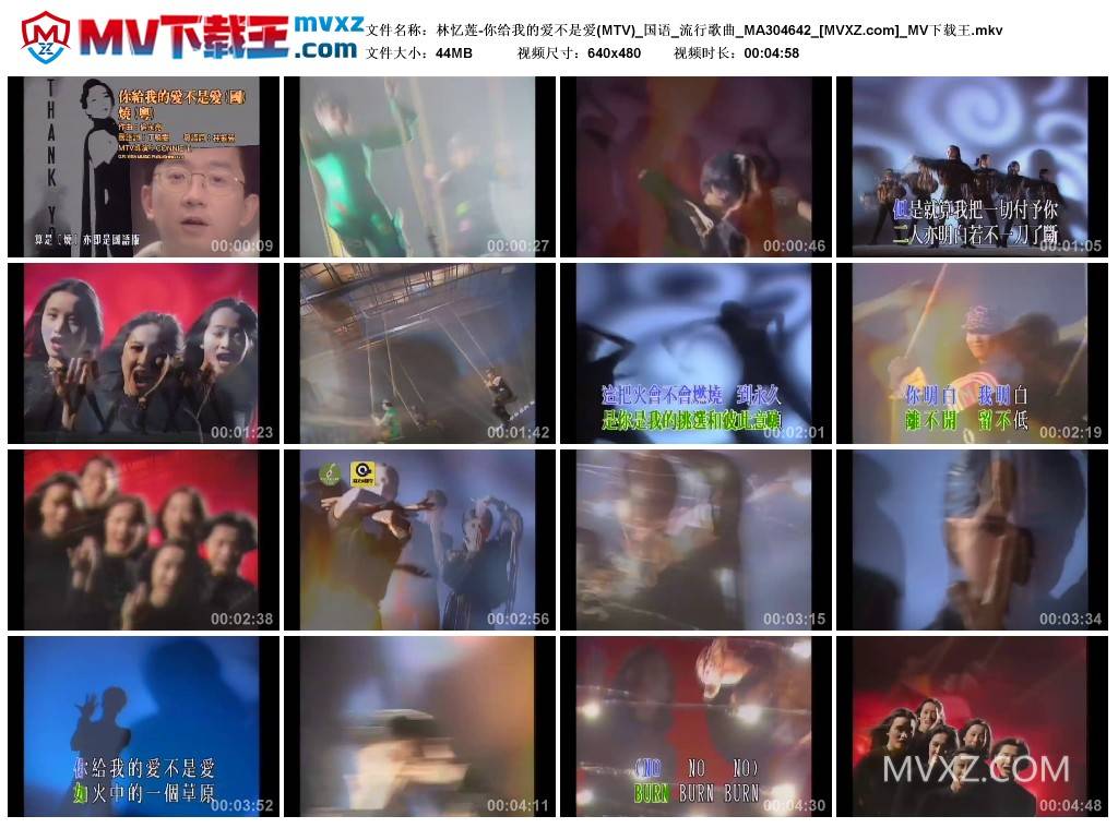 林忆莲-你给我的爱不是爱(MTV)_国语_流行歌曲_MA304642
